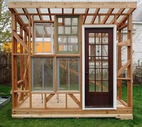 solve your storage woes by building a shed, Building Shed Doors Mary
