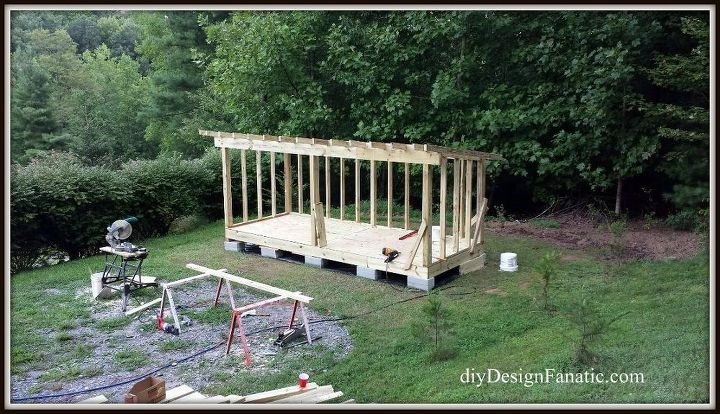 solve your storage woes by building a shed, How to Build a Shed Roof DIY Design Fanatic