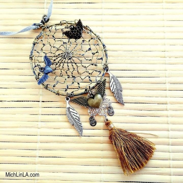how to make a dreamcatcher an easy tutorial, A Wire Woven Dreamcatcher to Make in Minutes Michlosangeles