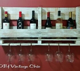 25 best diy pallet projects that will transform your home and yard, Pallet Wine Rack Becky W