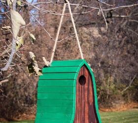 25 best diy pallet projects that will transform your home and yard, Bluebird Birdhouse Made From Pallets Mark