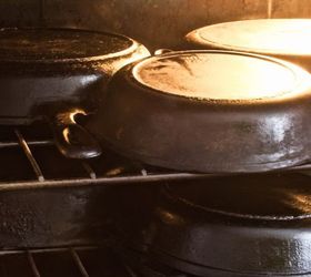 the secret to how to clean cast iron in four easy steps, Restoring Cast Iron Pans Kathy R