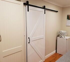 sliding kitchen barn door from drab to fab