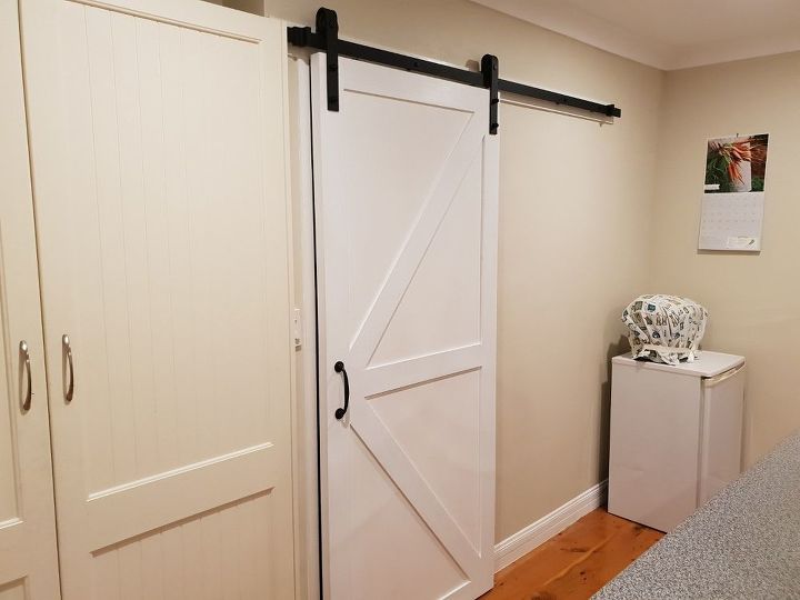 sliding kitchen barn door from drab to fab