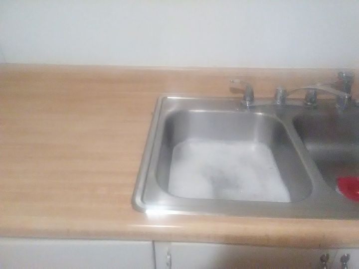 q how to redo a kitchen counter top on small budget