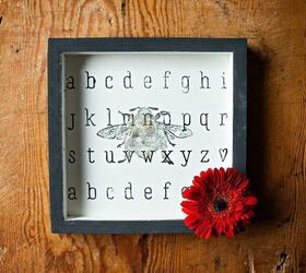 make this cute diy alphabet bee wall art in under 40 minutes