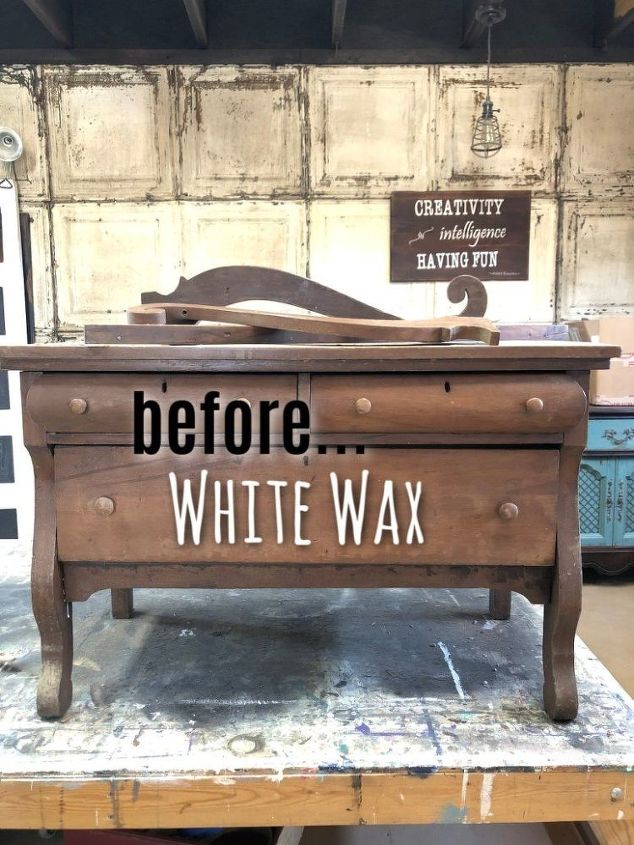 how to apply white wax to furniture