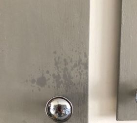 how do i get grease spots off chalk painted cabinets