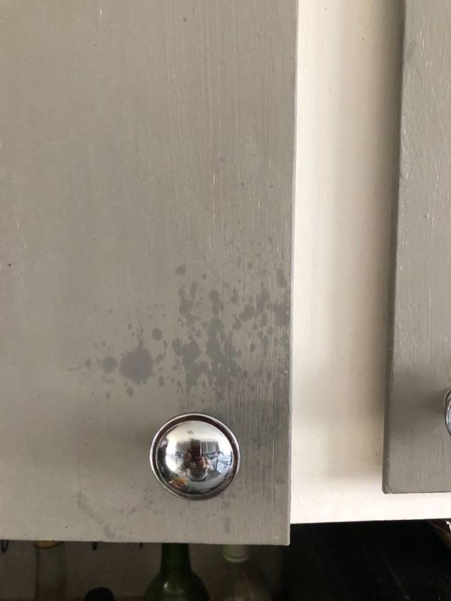 how do i get grease spots off chalk painted cabinets