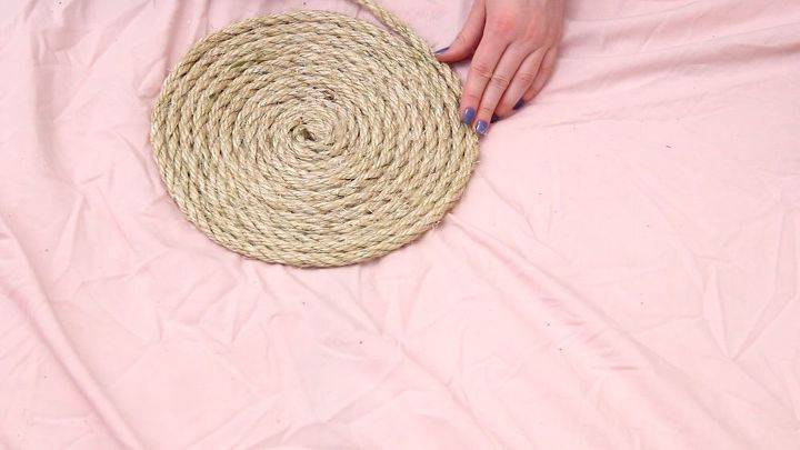 alfombra de cuerda redonda diy