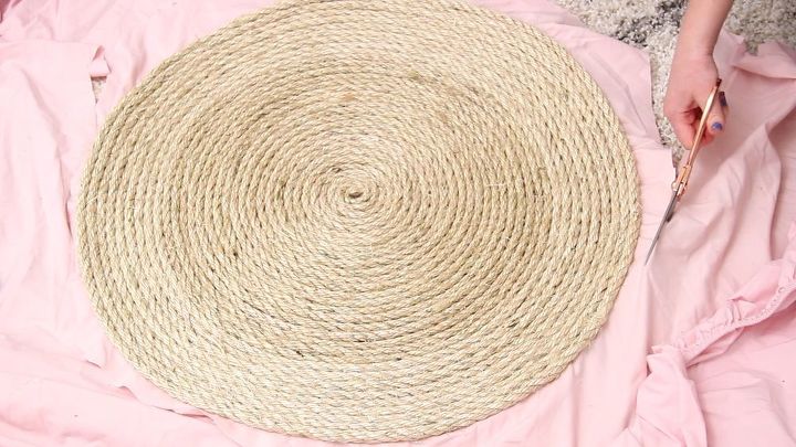 diy round rope area rug