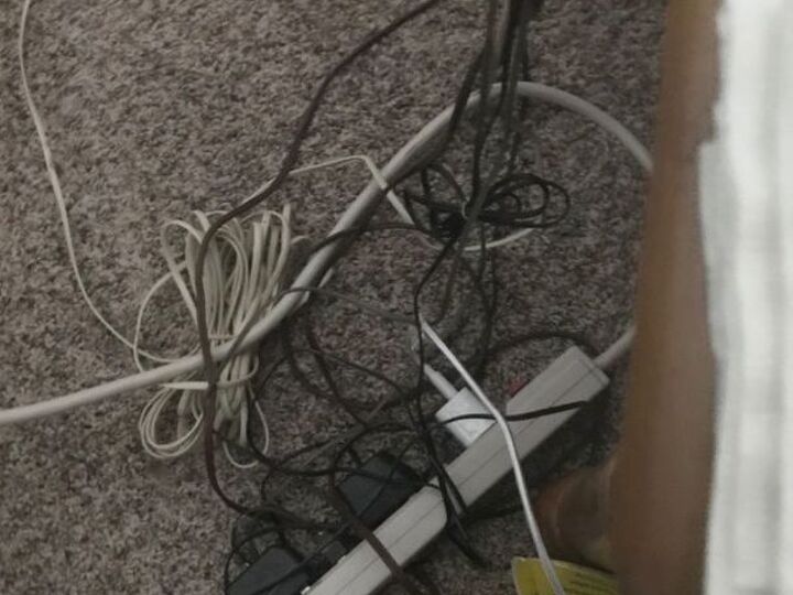 q how can i hide these cords safely