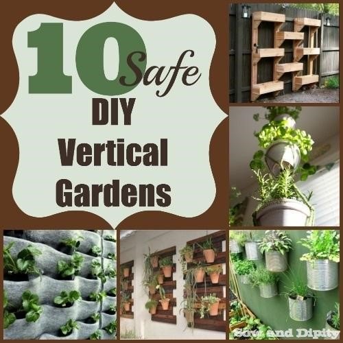 15 extravagantes y divertidas ideas de bricolaje para el jardn, Jardines verticales DIY Sow and Dipity
