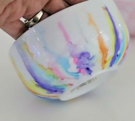 how to decorate bowls with permanent markers and alcohol