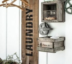 11 ways to add decor to your laundry room, Farmhouse Laundry Room Decor Funky Junk Interiors Donna