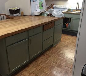 How can we update this Formica counter with wood trim on a ...