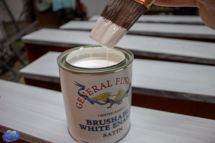 brushable white enamel how well does it cover, Thinner than GF Milk Paint