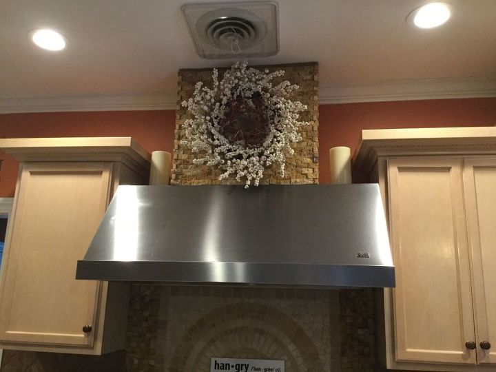 how do i update my kitchen vent hood with wood