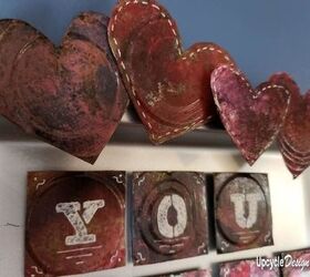 valentine magnetic message board upcycle diy