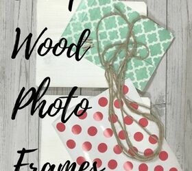 scrap wood photo frames