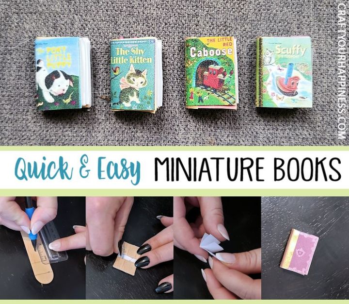 easy miniature books from craft sticks