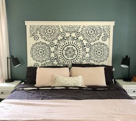 faux hand carved wood headboard