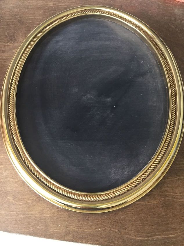 upcycle a vintage frame into a chalkboard