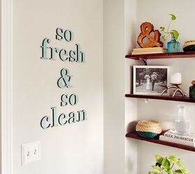 diy quote wall art with two tone wooden letters