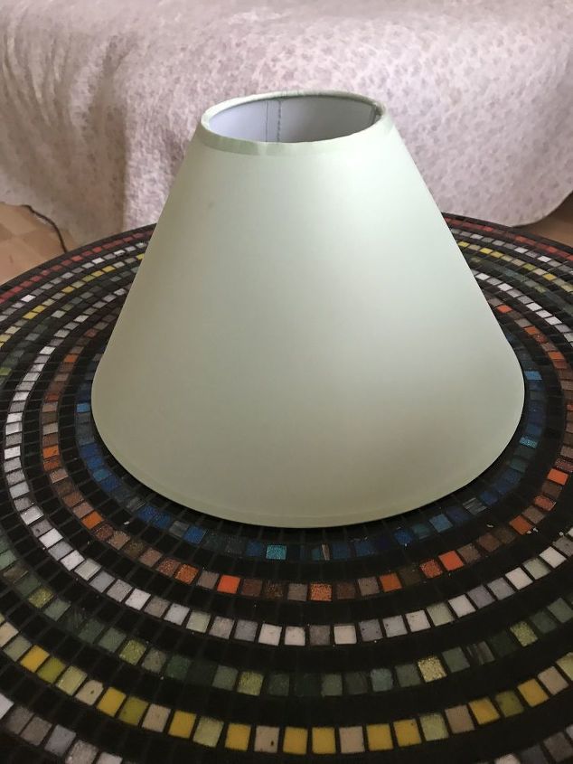 Plain lampshade ready to decoupage