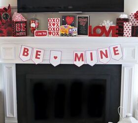 diy be mine valentine banner w printable