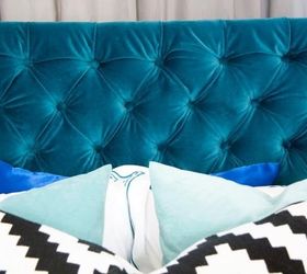 build a diy headboard and create the bedroom sanctuary you deserve, DIY Tufted Headboard Stephanie Shore Fisher