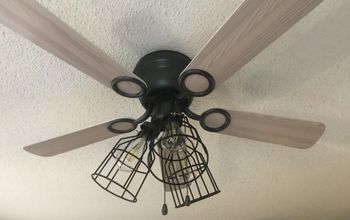 Old White Ceiling Fan Gets An Update!