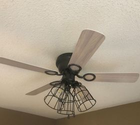 old white ceiling fan gets an update, Another after photo