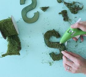 moss letter topiary