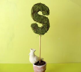 Moss Letter Topiary