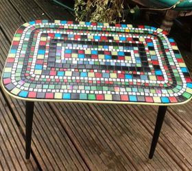 fab vintage coffee table transformed with mosaic, Vintage coffee table transformed with mosaic
