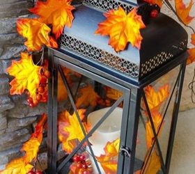 the best outdoor fall decor and fall decorating ideas for every home, Turn a Basic Lantern into a Gorgeous Outdoor Decor Accessory Time with Thea