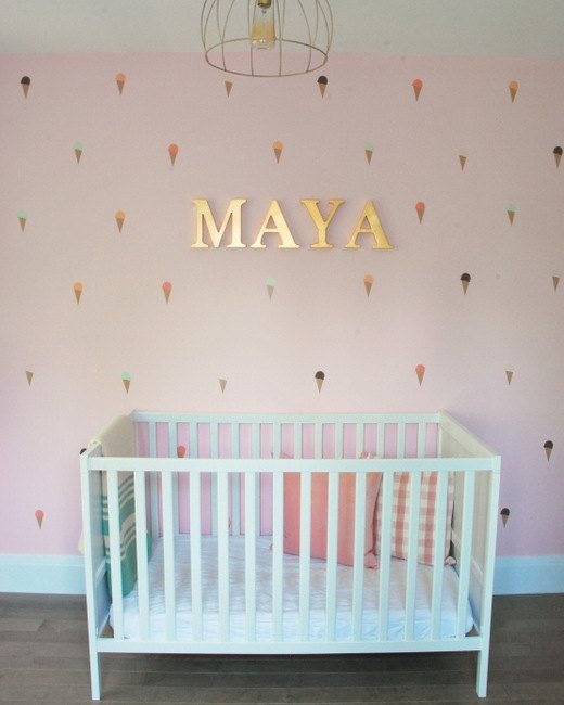Nursery accent wall