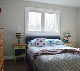 las 15 mejores ideas de paredes de acento de bajo presupuesto, Pared de acento en el dormitorio Jessica VanderVeen