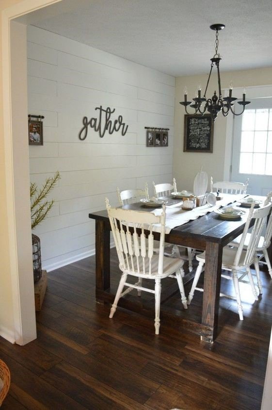 the 15 best budget friendly accent wall ideas, Gorgeous Shiplap at a Fraction of the Price Susanna Livin The Life Of Riley