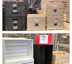 pyramid crate organizer, Colored Crates Top Home Depot Bottom Michaels