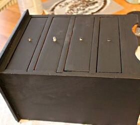 how to paint a garage sale wooden jewelry chest