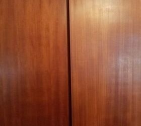 how do i update those old brown slidings doors to the closets