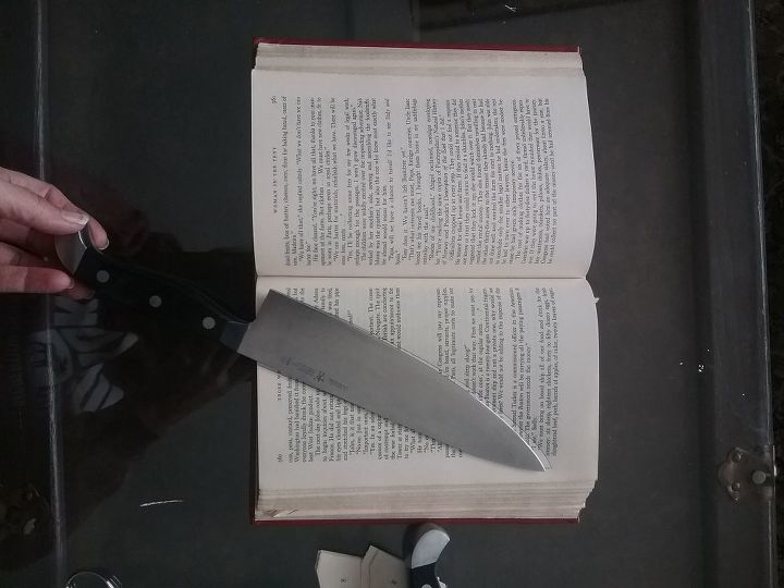 bloque de cuchillos de libro
