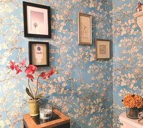 skip the remodel try these 12 bathroom decor ideas, Bathroom Wallpaper Ideas Sassy Townhouse Living