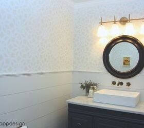 skip the remodel try these 12 bathroom decor ideas, Bathroom Decorating Ideas Cutting Edge Stencils