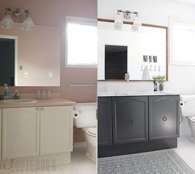 skip the remodel try these 12 bathroom decor ideas, Bathroom Makeover on a Budget Sabrina