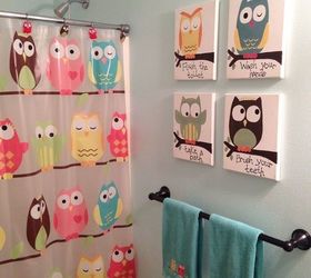 skip the remodel try these 12 bathroom decor ideas, Kids Owl Bathroom Ideas Thrifty Artsy Girl