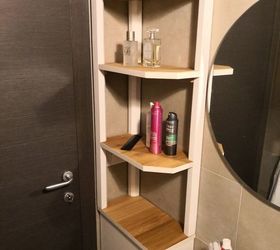 Angled Bathroom Shelf.