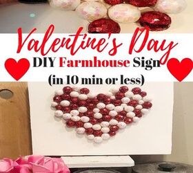 make this easy diy heart valentine s day sign in 10 minutes